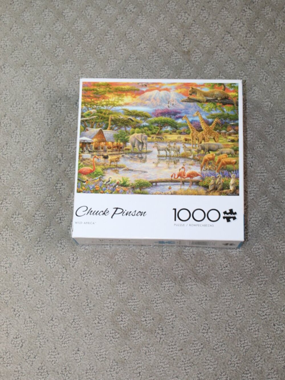 Buffalo Games Jigsaw Puzzle 1000 Wild Africa Chuck Pinson, Complete